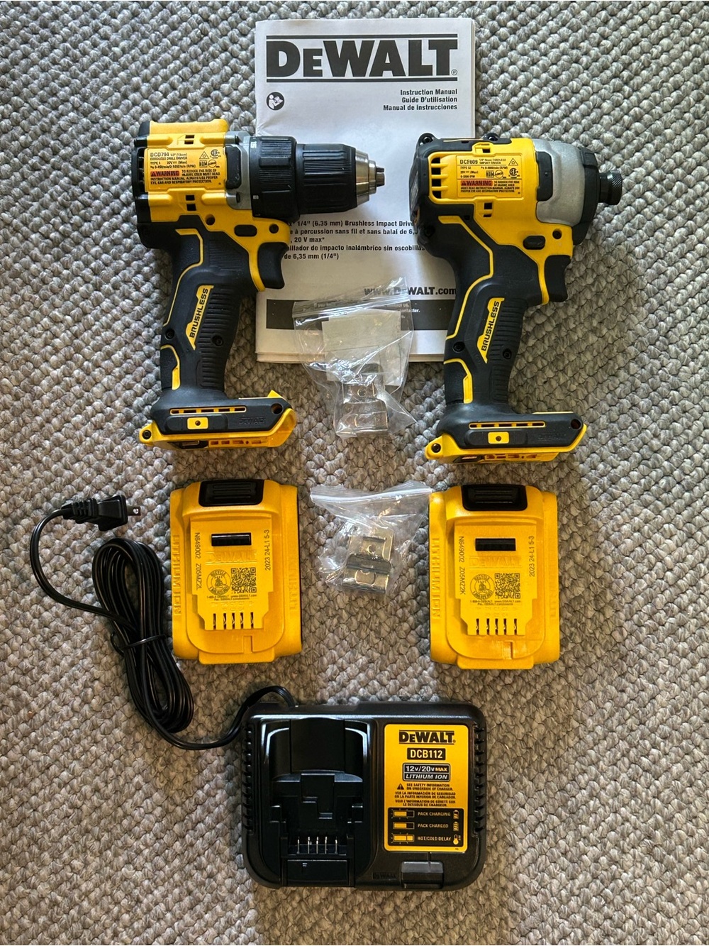 New! DeWalt 20V Cordless Drill and 20V Impact Driver